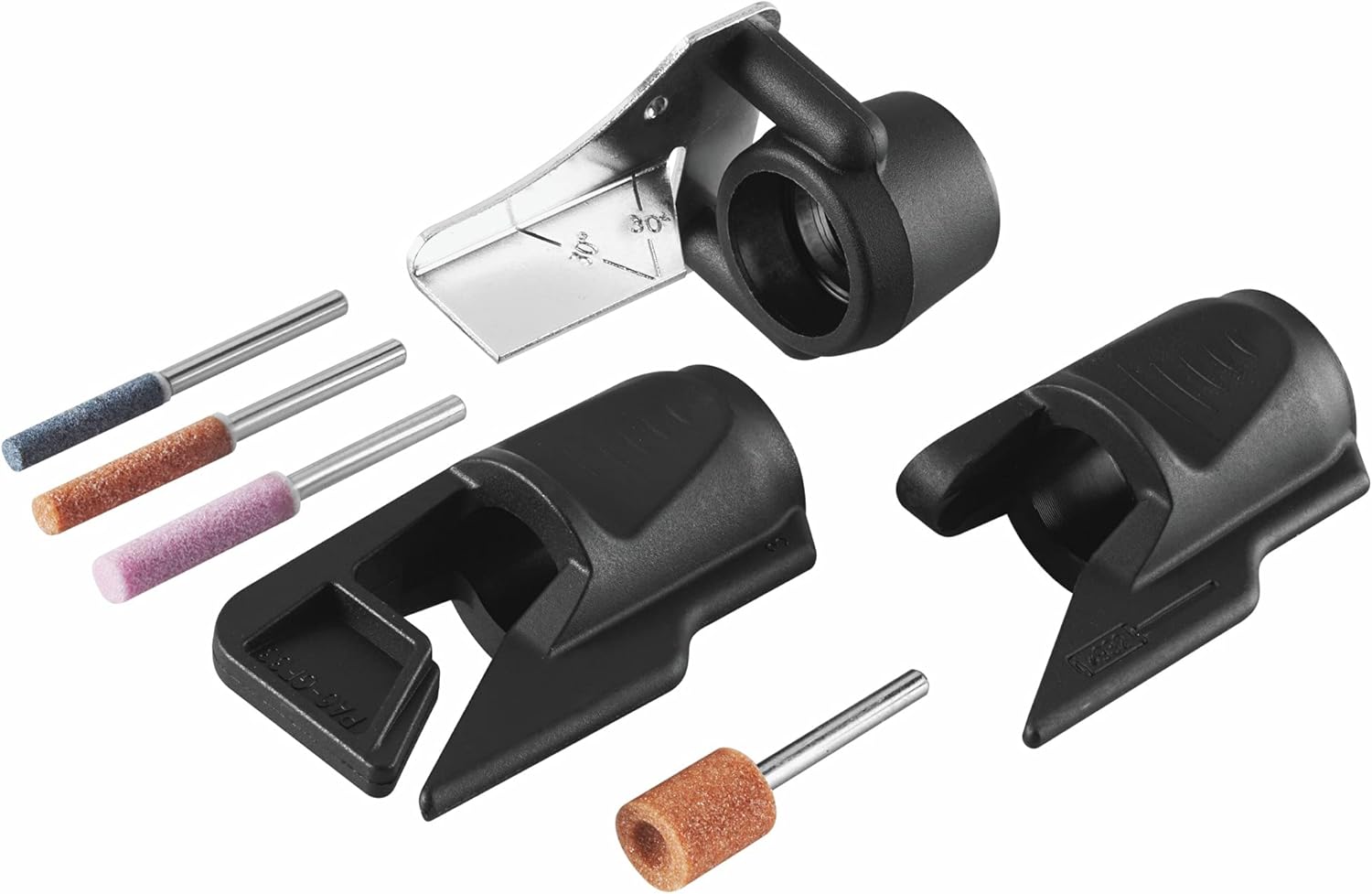 Dremel A679-02 Sharpening Attachment Kit. For Sharpening Outdoor Gardening Tools. Chainsaws. and Home DIY Projects.