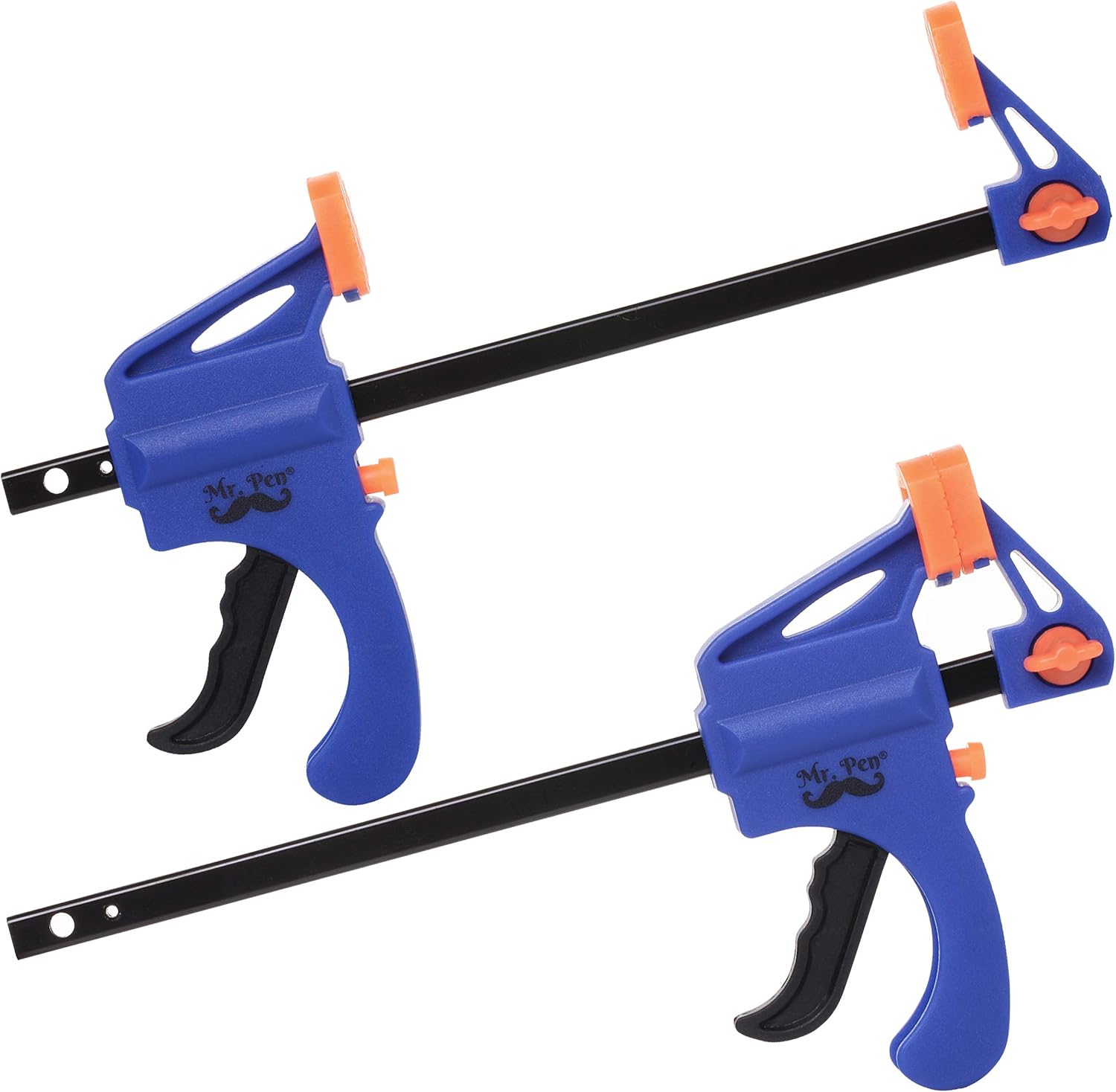 Mr. Pen- Bar Clamps for Woodworking. 6. 2 Pack. Orange. Quick Grip Clamps for Woodworking